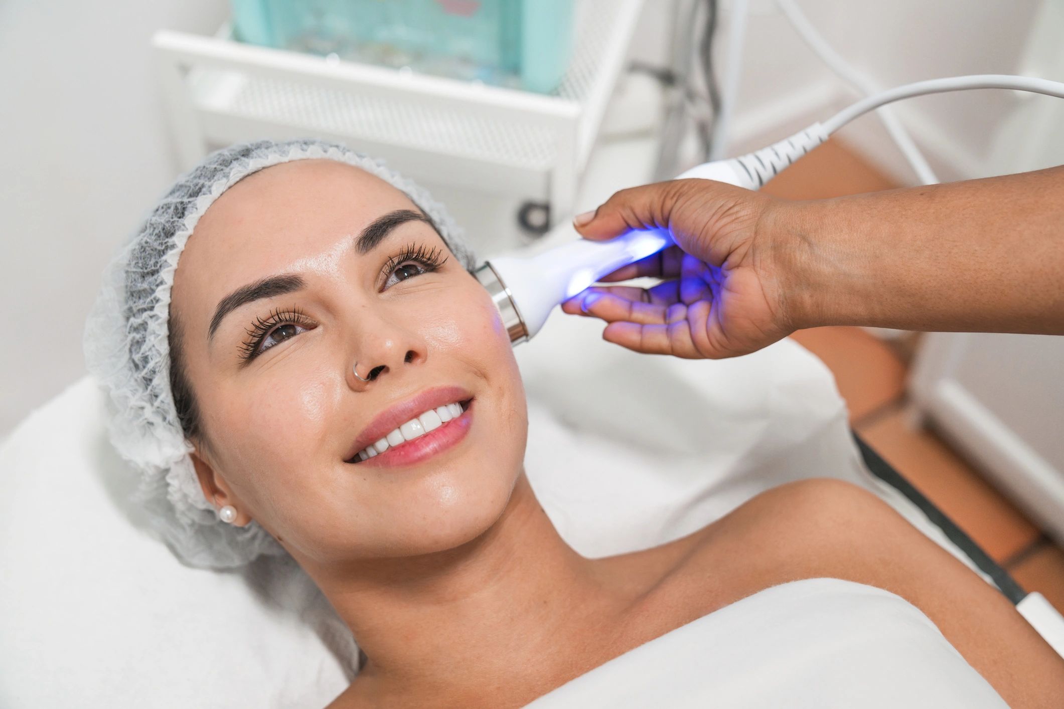 Cosmetic treatment in progress