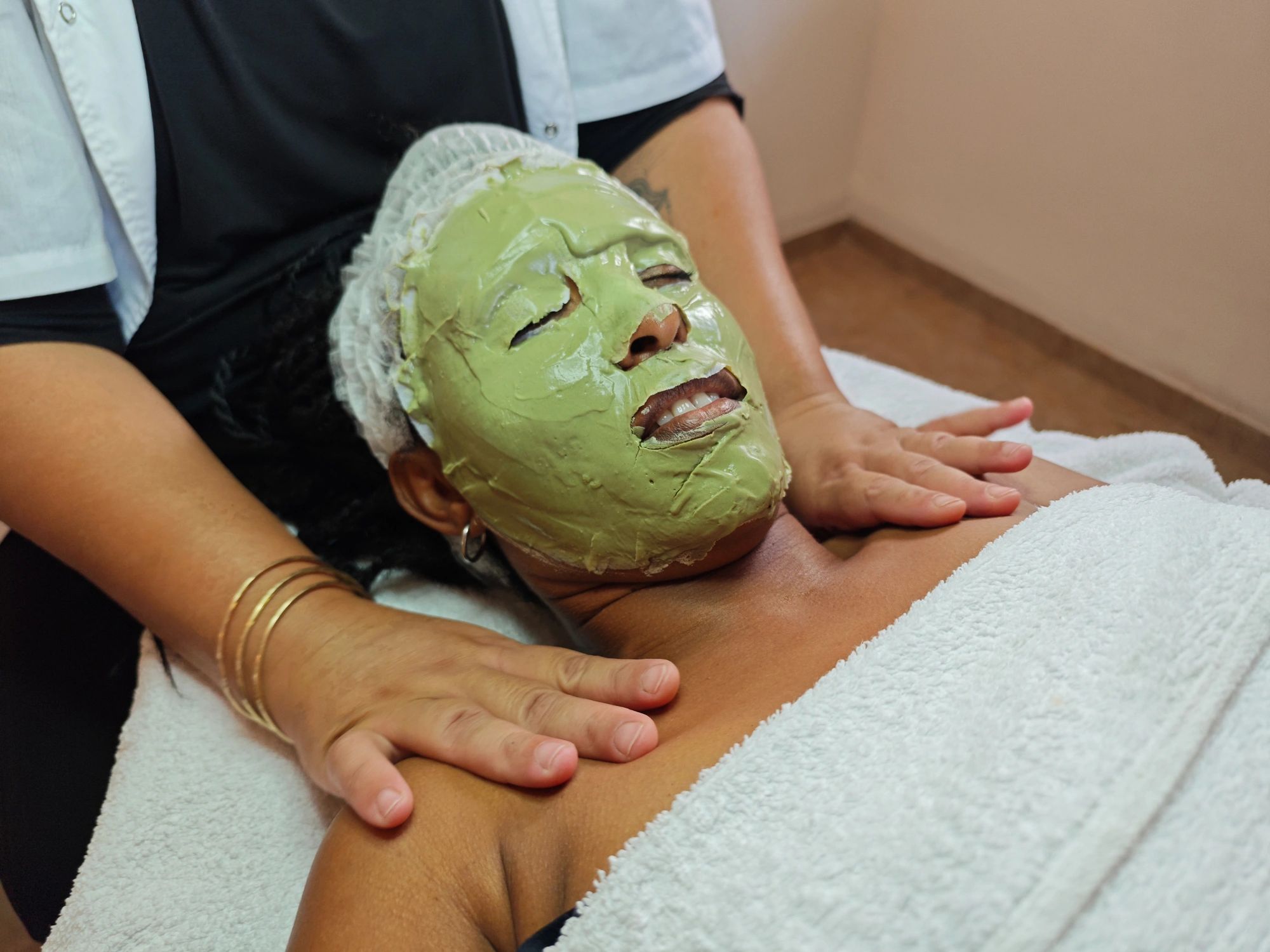 Patient during treatment